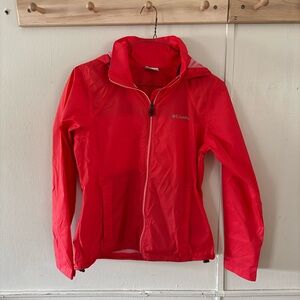 Columbia Pink Windbreaker Rain Jacket Rain Women’s Size Medium